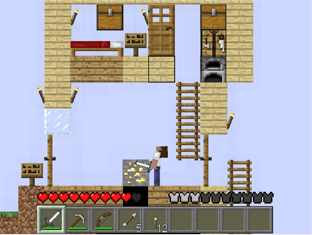 Crazy game paper minecraft