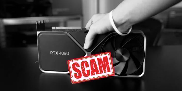 Scammer jual vga rtx 4090 tanpa chip