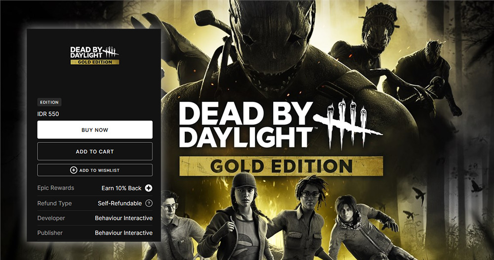 Harga dead by daylight gold edition kena bug di epic